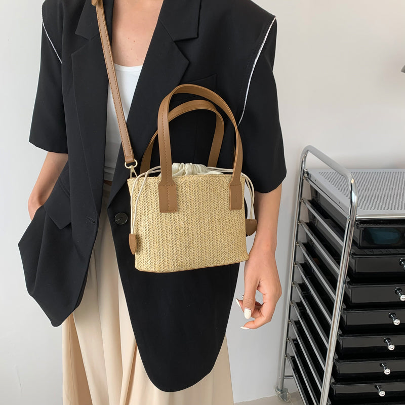 CAVELLI ™ | Mini Sac à Main en Paille Marie