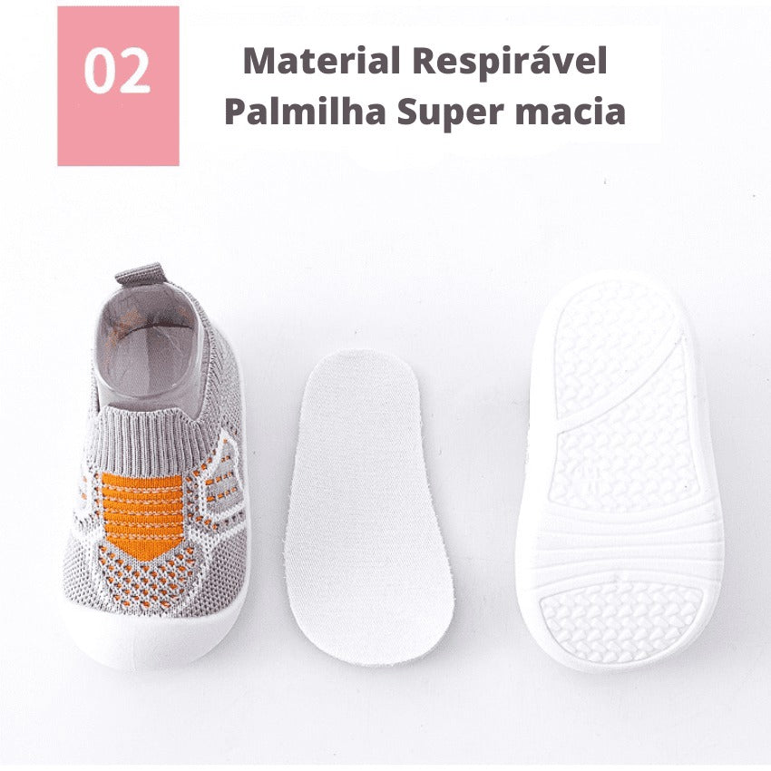Sapatinho Meia Infantil Respirável Em Malha - SUMMER SPORT 2024