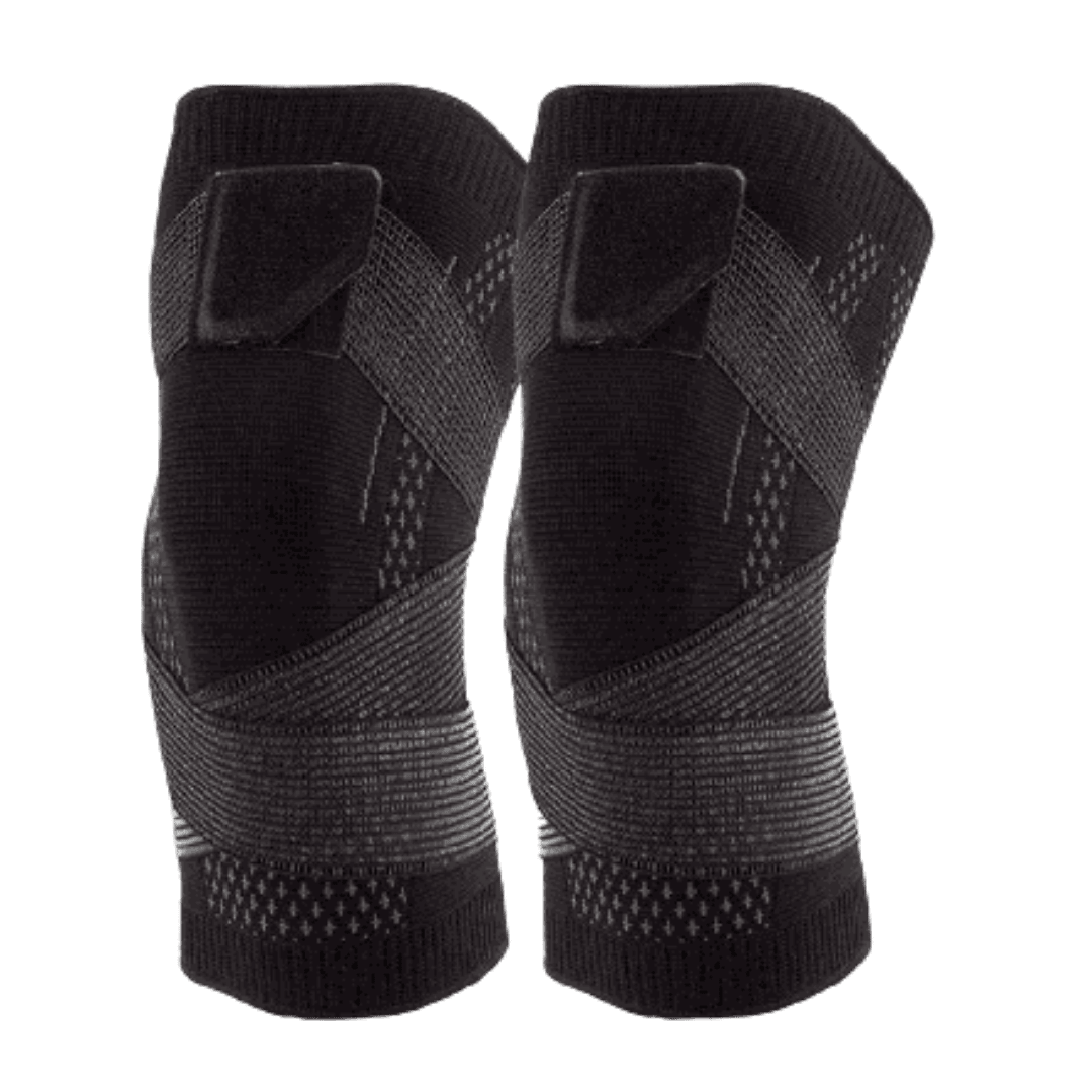 2 genouillères orthopédiques élastiques