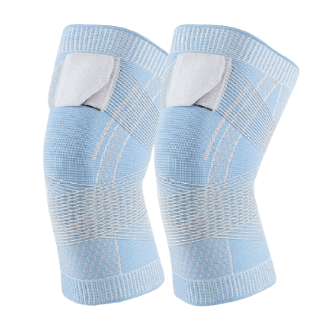 2 genouillères orthopédiques élastiques