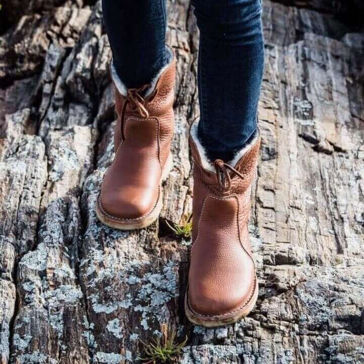 CAVELLI™ | BOTTES IMPERMÉABLES EN CUIR POLAIRE AVEC DOUBLURE EN LAINE