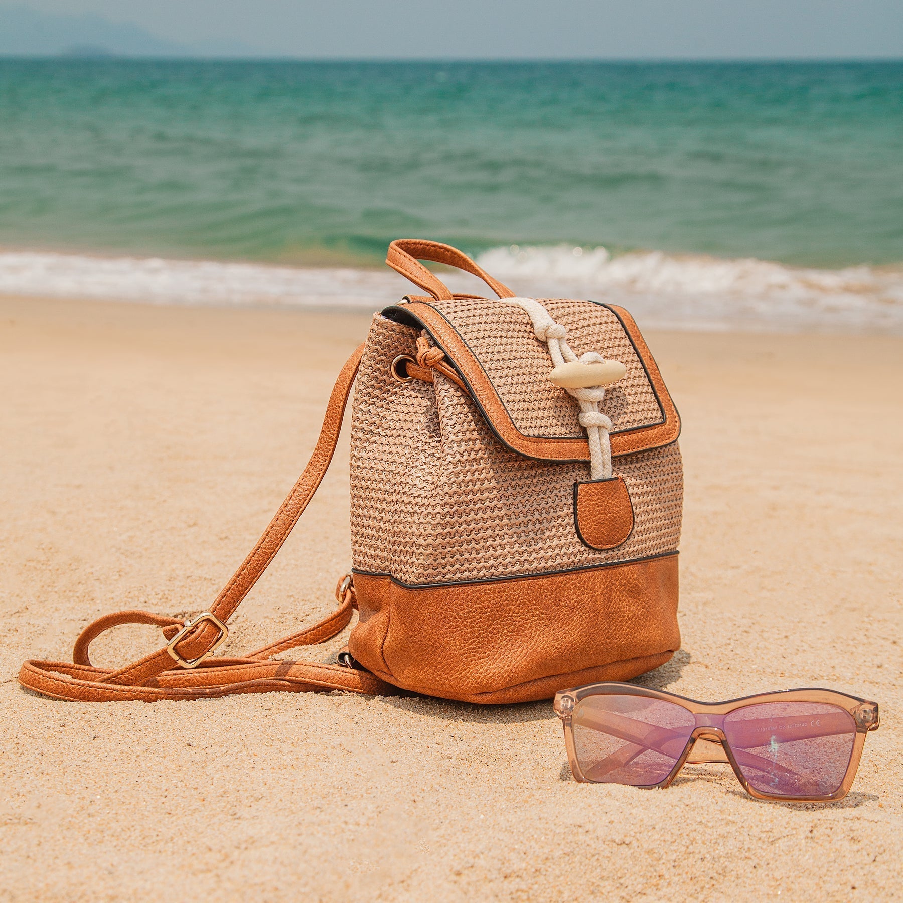 CAVELLI ™ | Sac à Dos en Paille Leili