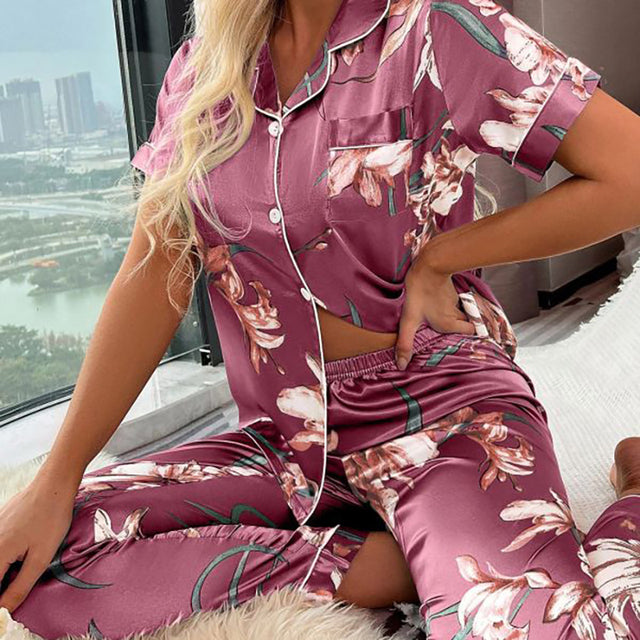 Pyjamas Femme en Soie Couleurs