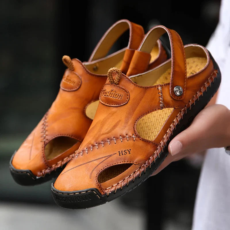 CAVELLI™  | Sandales Orthopédiques en Cuir