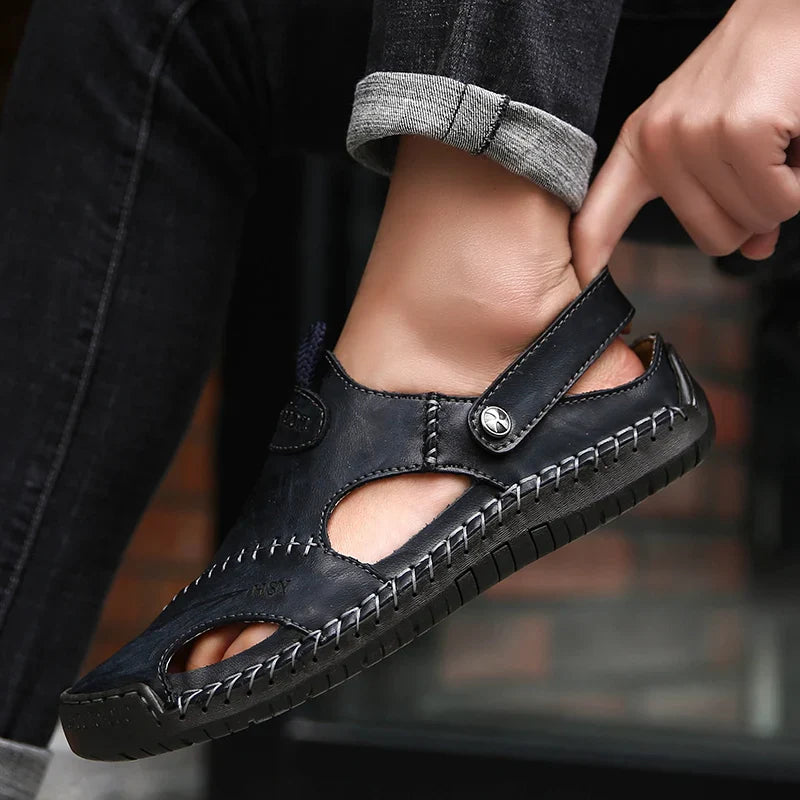 CAVELLI™  | Sandales Orthopédiques en Cuir