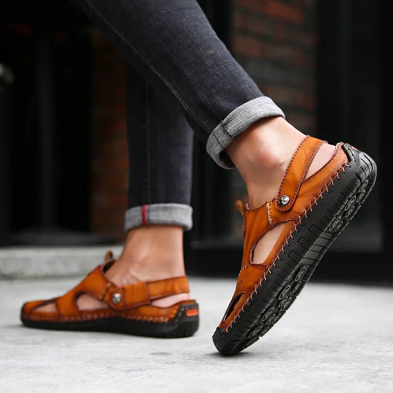 CAVELLI™  | Sandales Orthopédiques en Cuir