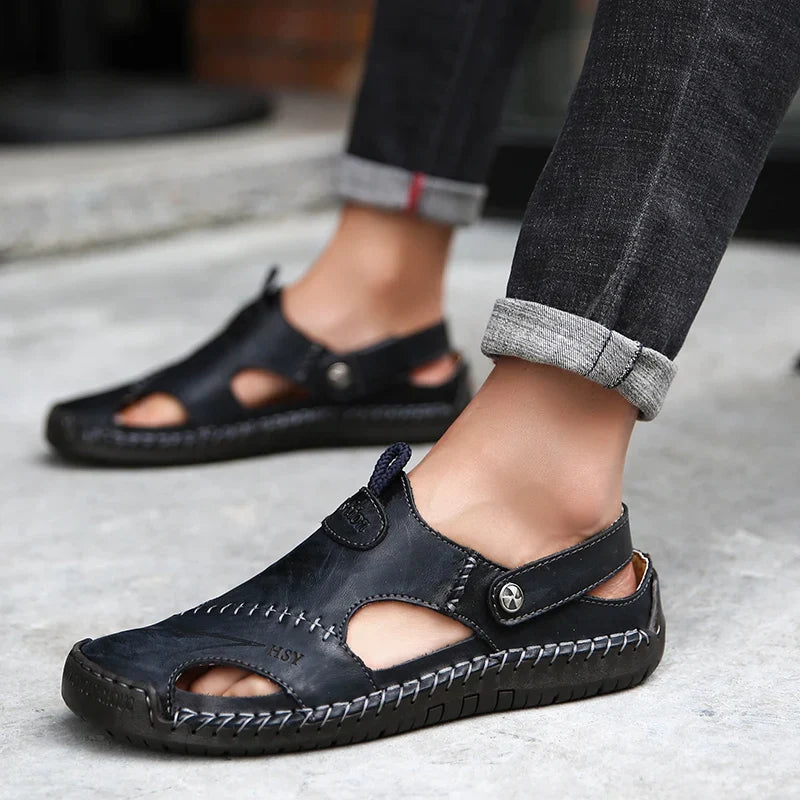 CAVELLI™  | Sandales Orthopédiques en Cuir