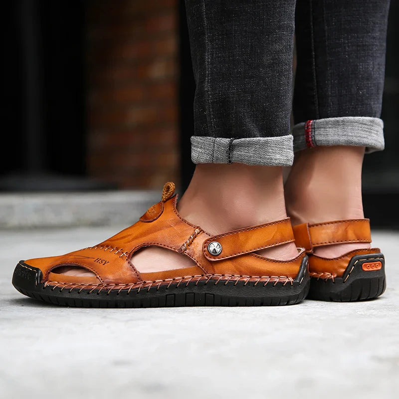 CAVELLI™  | Sandales Orthopédiques en Cuir