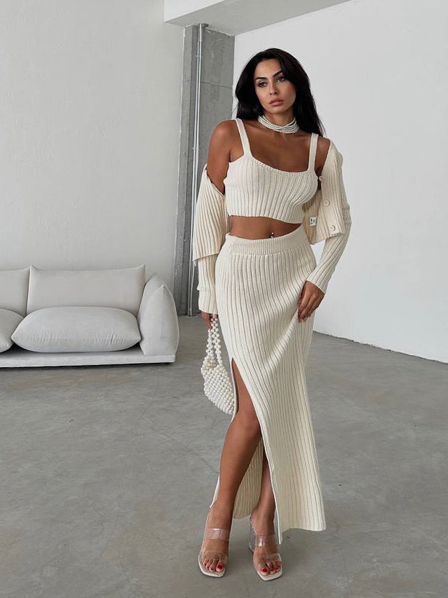 CAVELLI™ | ENSEMBLE TROIS PIÈCES EN MAILLE - CAMIS