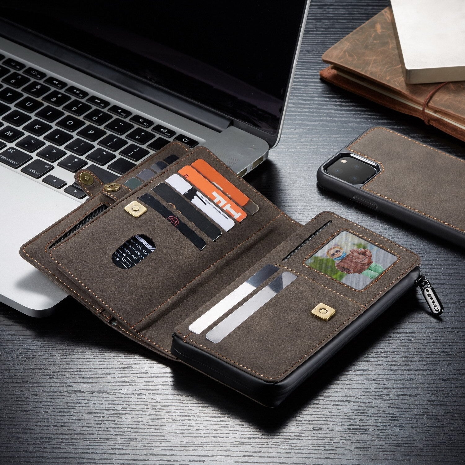 Portefeuille avec étui de luxe pour iPhone : protection et élégance en un seul produit
