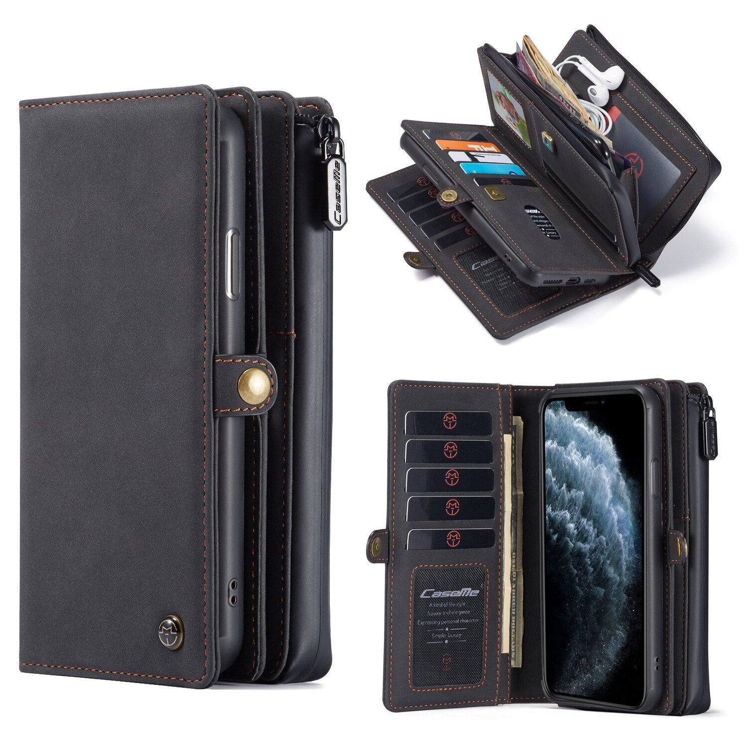 Portefeuille avec étui de luxe pour iPhone : protection et élégance en un seul produit