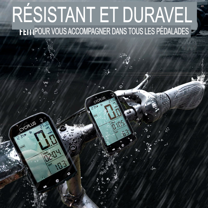 Cycplus - GPS pour vélo | Compteur de vitesse étanche, compteur de BPM et de calories