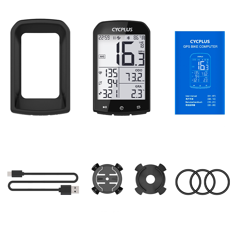 Cycplus - GPS pour vélo | Compteur de vitesse étanche, compteur de BPM et de calories