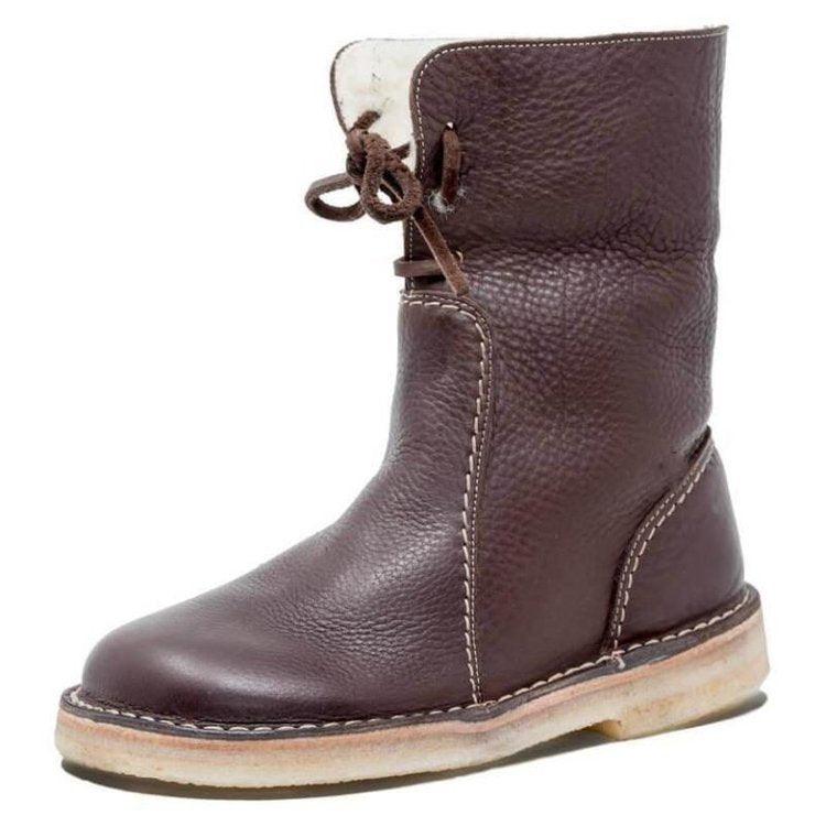 CAVELLI™ | BOTTES IMPERMÉABLES EN CUIR POLAIRE AVEC DOUBLURE EN LAINE