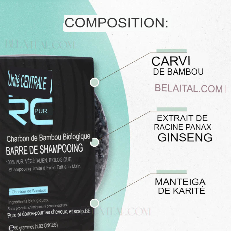Shampooing assombrissant cheveux et barbe | AchatNoir