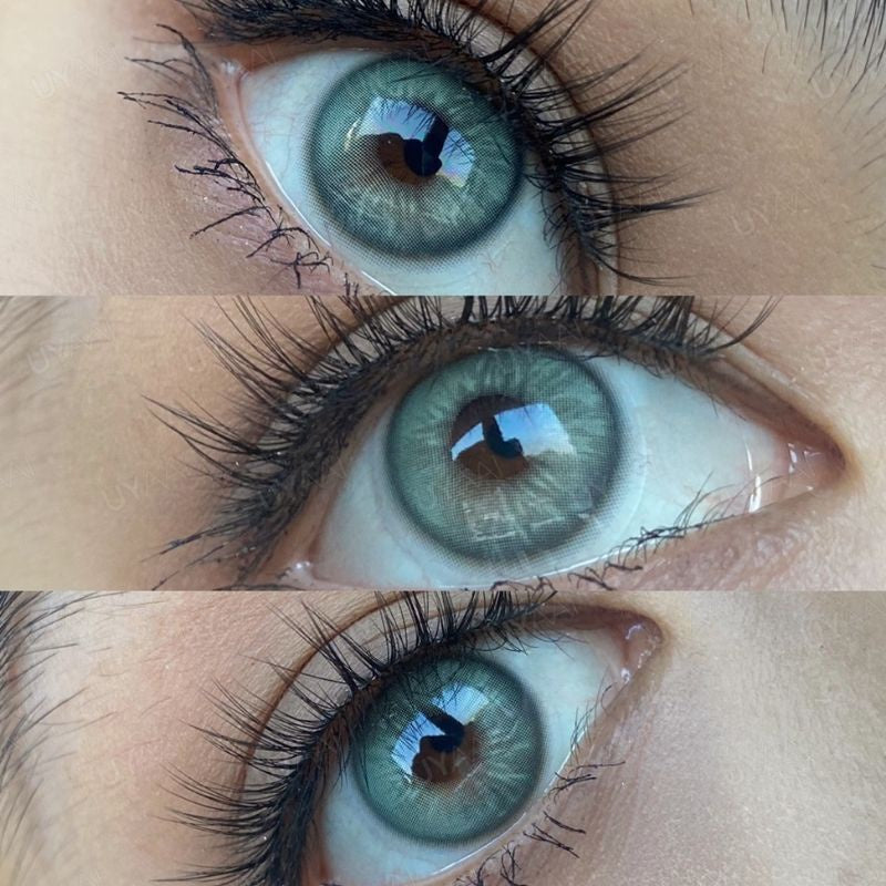 Lentilles de contact de couleur bleue naturelle UYAAI