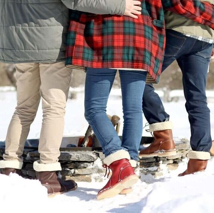 CAVELLI™ | BOTTES IMPERMÉABLES EN CUIR POLAIRE AVEC DOUBLURE EN LAINE