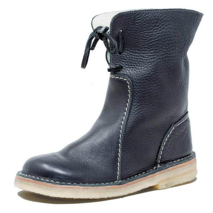 CAVELLI™ | BOTTES IMPERMÉABLES EN CUIR POLAIRE AVEC DOUBLURE EN LAINE