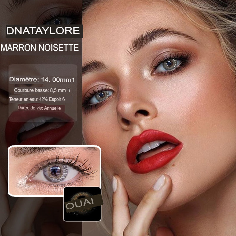 TAYLOR Uyaai 2 pièces/paire de lentilles de contact colorées