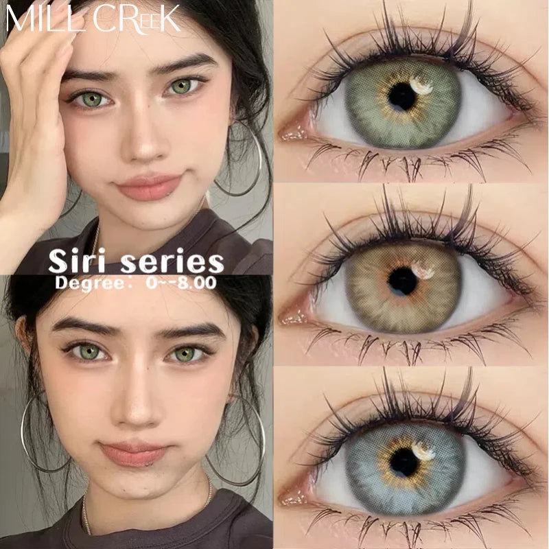 Lentilles de contact vertes Siri 2pcs 14,0 mm