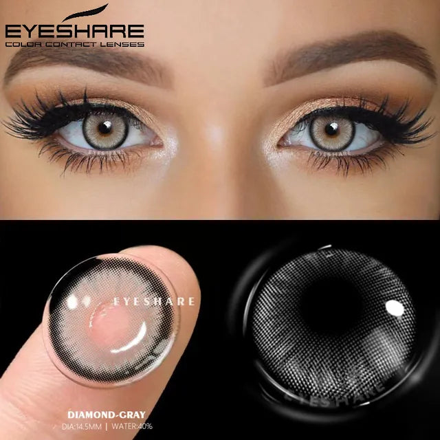 Paire de lentilles de contact radiantes naturelles Yes-View
