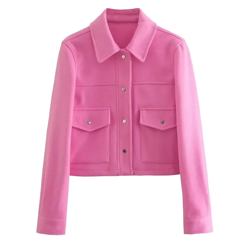 CAVELLI ™ | Manteau court en laine avec boutons