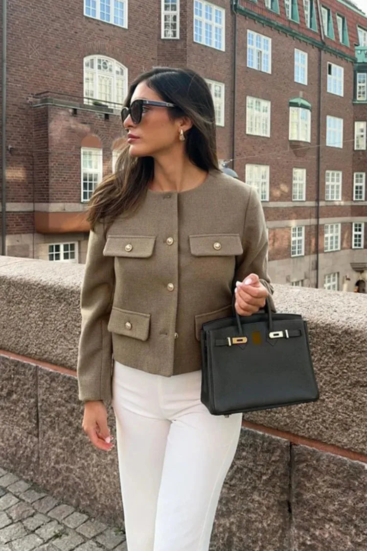 CAVELLI™ | Blazer court en laine