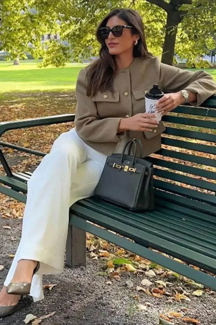 CAVELLI™ | Blazer court en laine