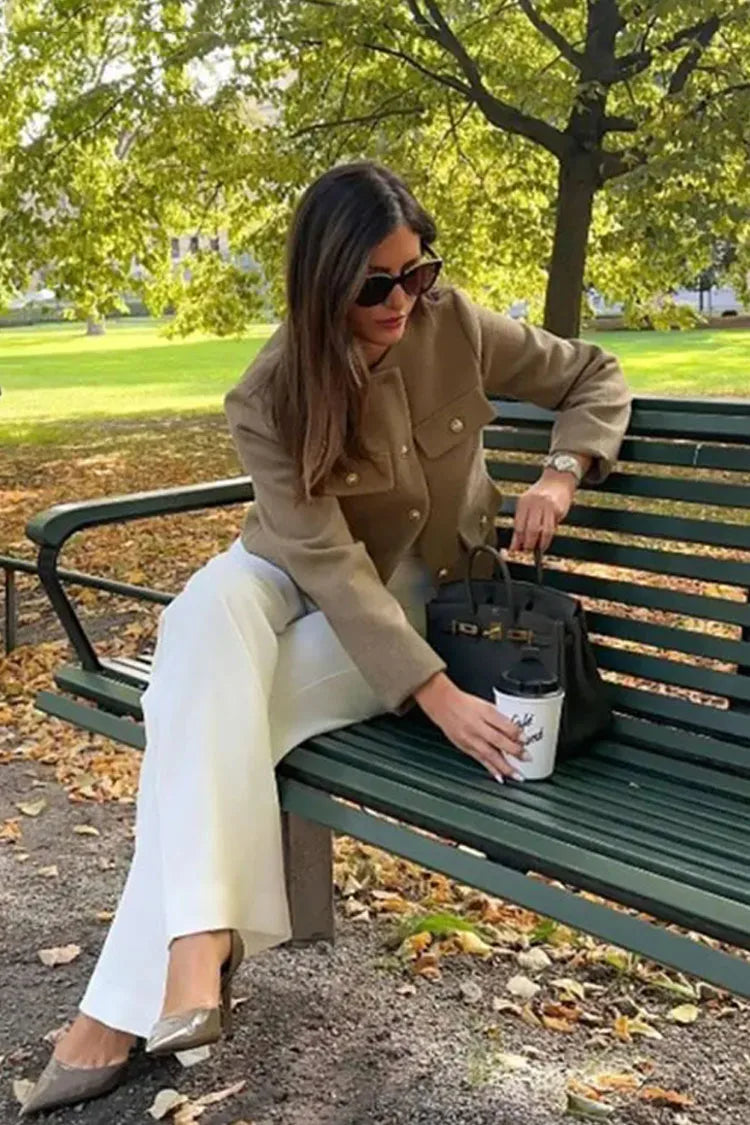 CAVELLI™ | Blazer court en laine