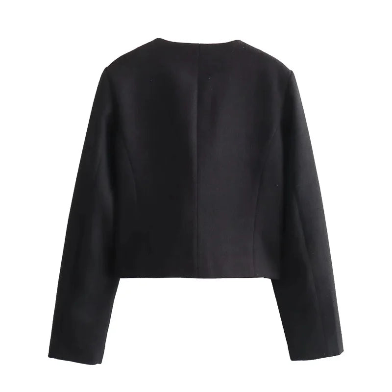 CAVELLI™ | Blazer court en laine