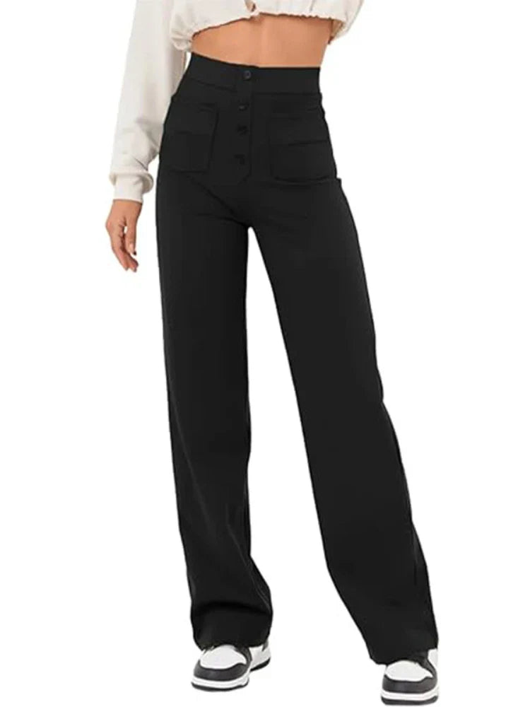 CAVELLI™ | Pantalon taille haute stylé et élastiqué