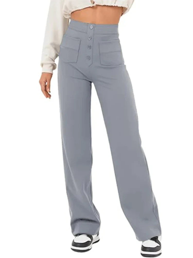 CAVELLI™ | Pantalon taille haute stylé et élastiqué