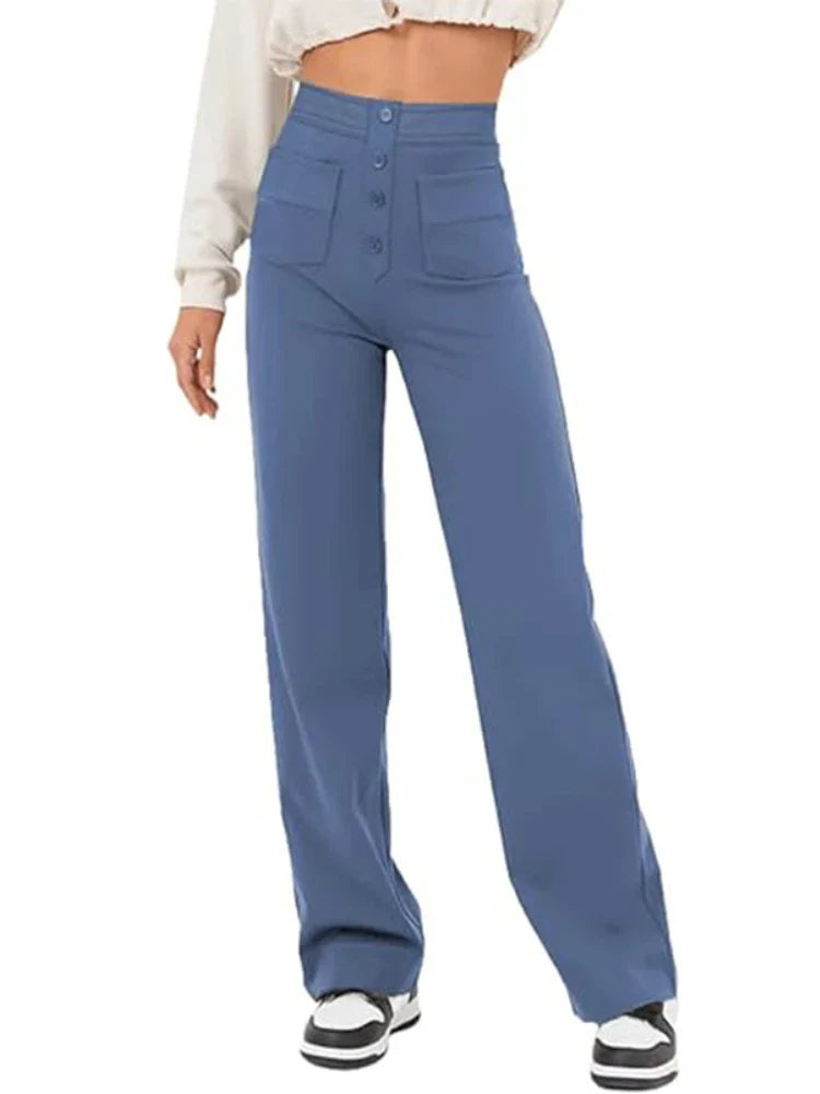 CAVELLI™ | Pantalon taille haute stylé et élastiqué