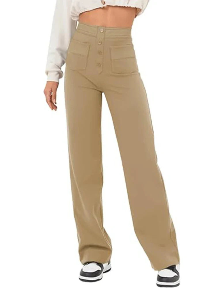 CAVELLI™ | Pantalon taille haute stylé et élastiqué
