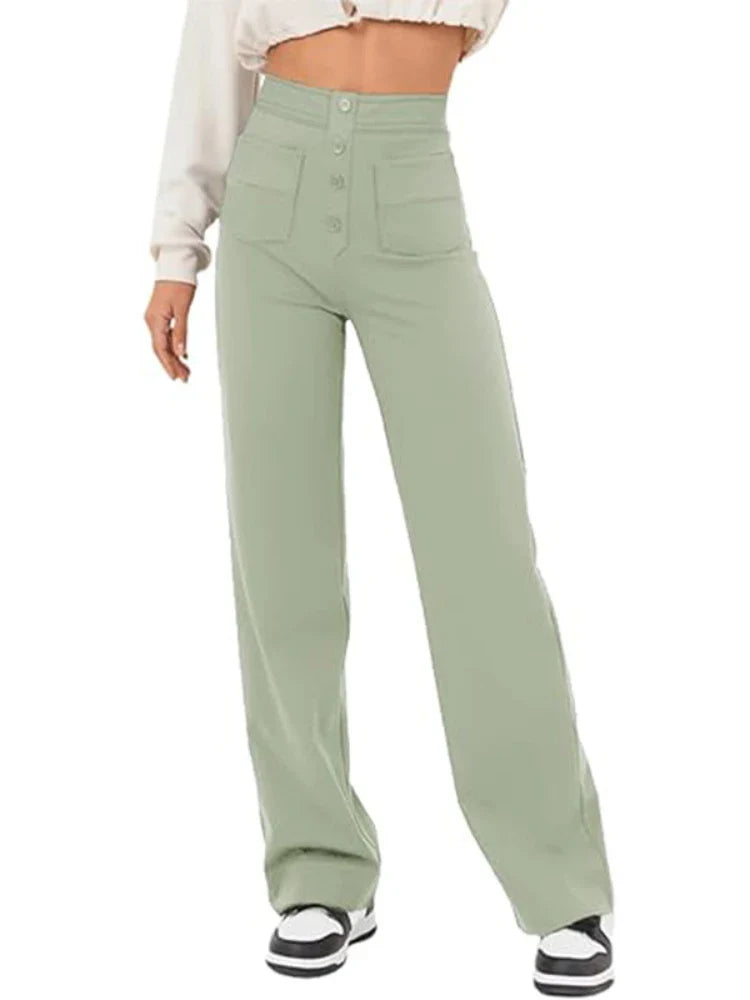 CAVELLI™ | Pantalon taille haute stylé et élastiqué