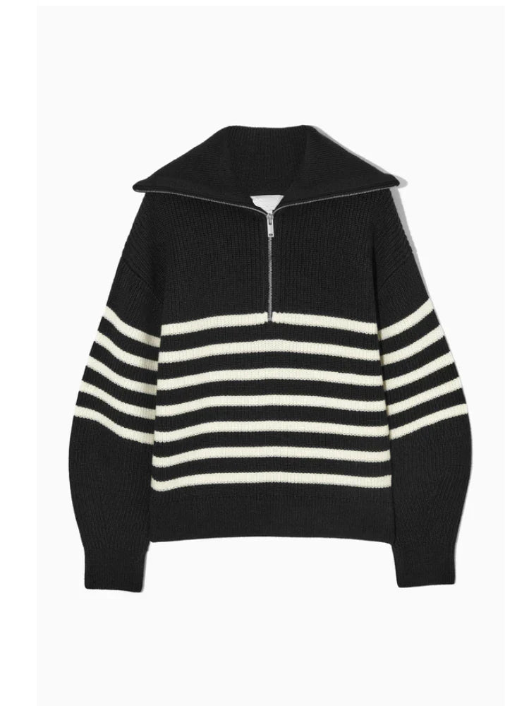CAVELLI ™ | Pull tricoté féminin avec fermeture éclair