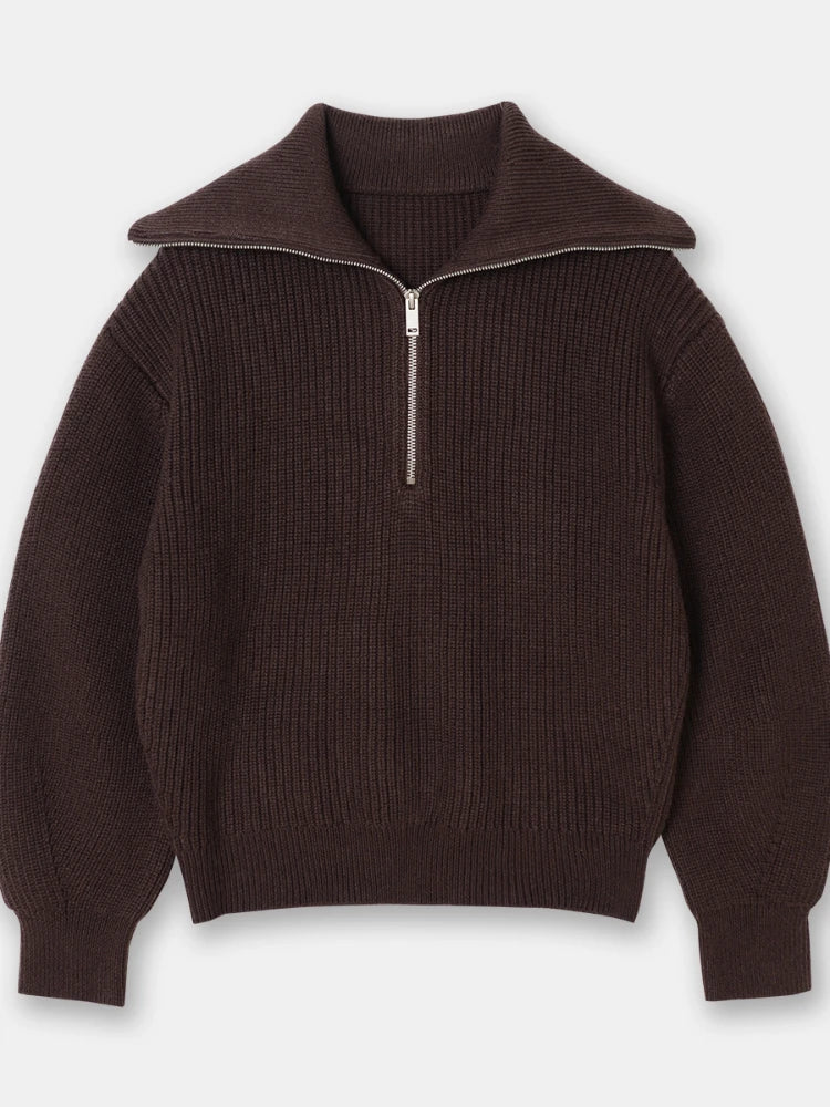 CAVELLI ™ | Pull tricoté féminin avec fermeture éclair
