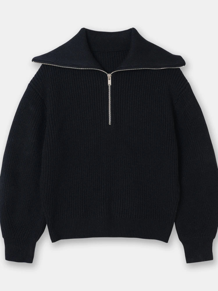 CAVELLI ™ | Pull tricoté féminin avec fermeture éclair