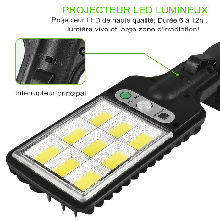 Spot LED Solaire 500W - Livraison Gratuite