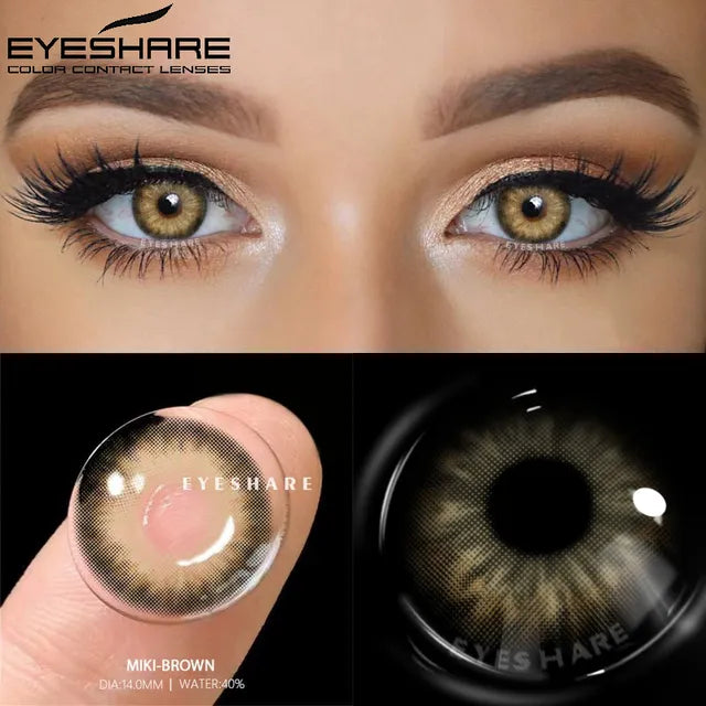 Paire de lentilles de contact radiantes naturelles Yes-View