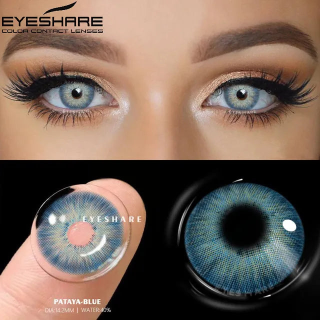 Paire de lentilles de contact radiantes naturelles Yes-View