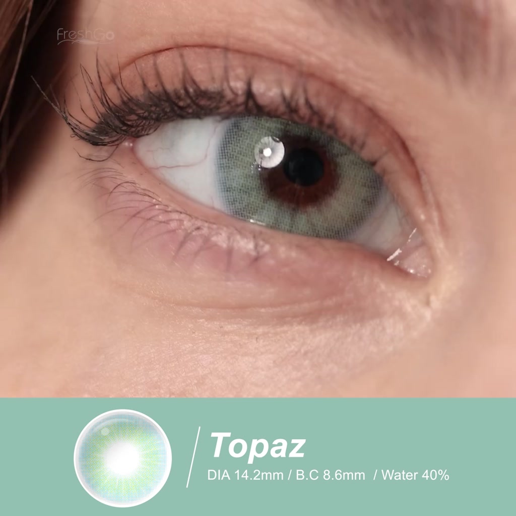 Lentilles de contact colorées annuelles