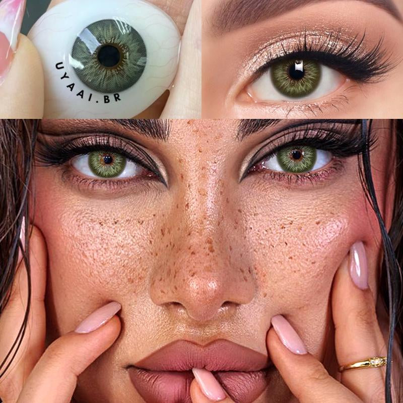 UYAAI 1 paire (2 pièces) de lentilles de contact colorées