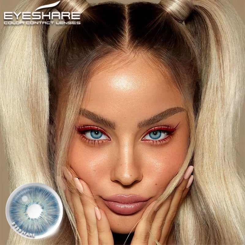 EYESHARE Paire de lentilles de contact colorées pour yeux naturels