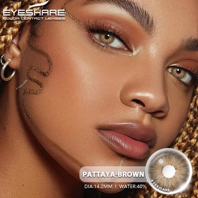 EYESHARE Paire de lentilles de contact colorées pour yeux naturels