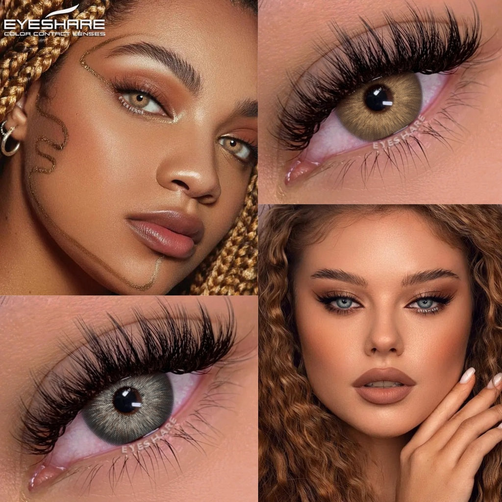 EYESHARE Paire de lentilles de contact colorées pour yeux naturels
