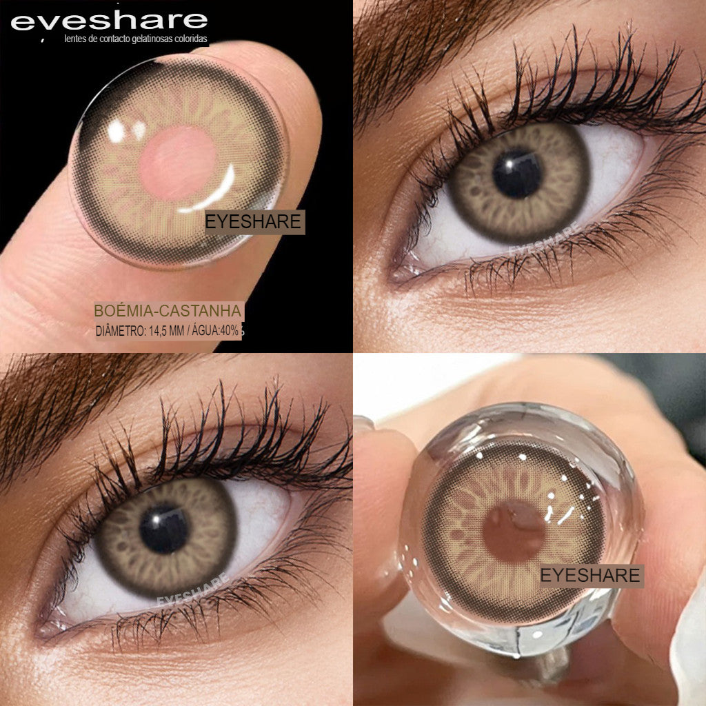 EYESHARE 1 paire de lentilles de contact de beauté naturelle