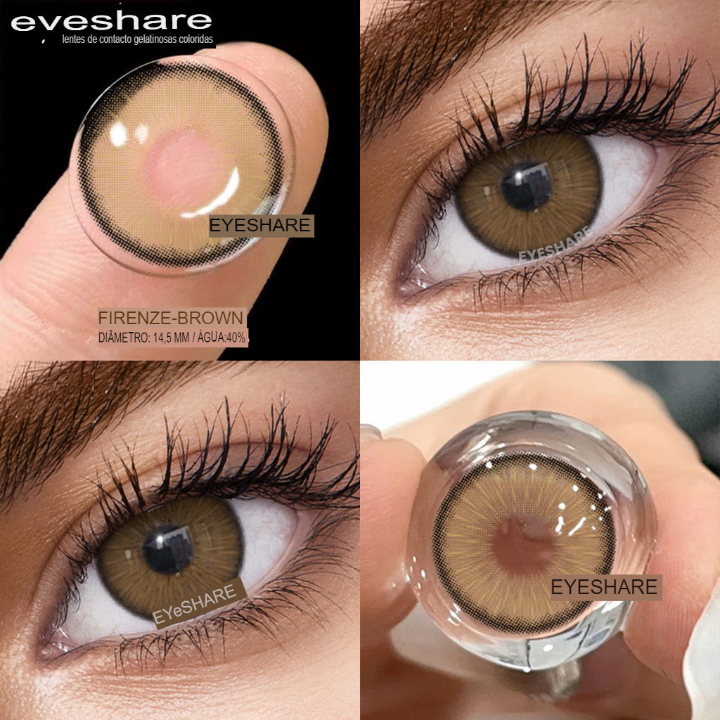 EYESHARE 1 paire de lentilles de contact de beauté naturelle