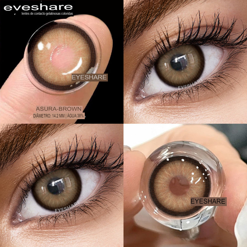 EYESHARE 1 paire de lentilles de contact de beauté naturelle