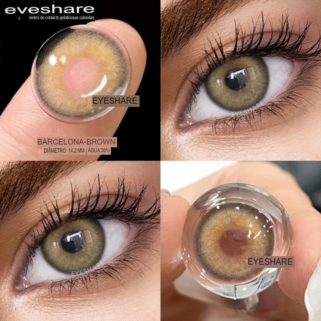EYESHARE 1 paire de lentilles de contact de beauté naturelle